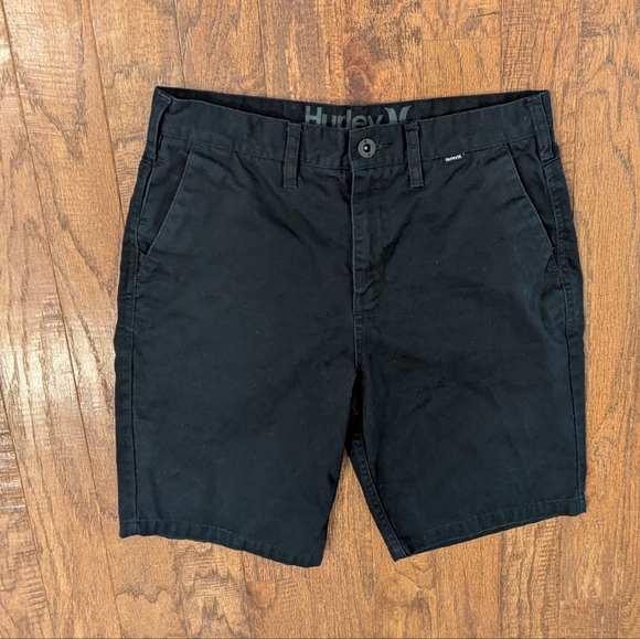 Hurley Men's Black Chino Shorts Sz 29 Worn Once - Picture 3 of 13